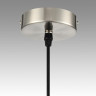 Подвесной светильник LUMION INDIRA 8041/3 MODERNI LN25 Е27 3*60W 220V никель/черный/золото/белый, металл/текстиль